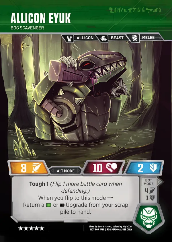 Allicon Eyuk // Bog Scavenger alt mode