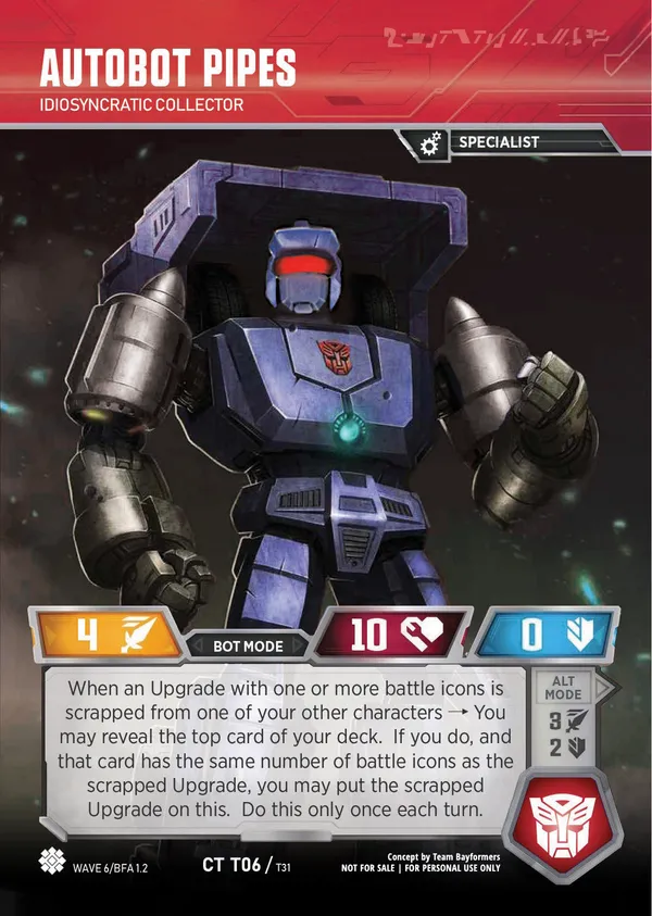 Autobot Pipes // Idiosyncratic Collector bot mode