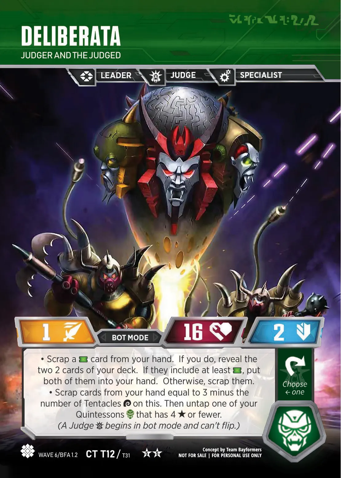 Deliberata // Judger and the Judged bot mode