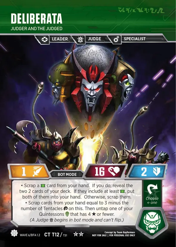 Deliberata // Judger and the Judged bot mode