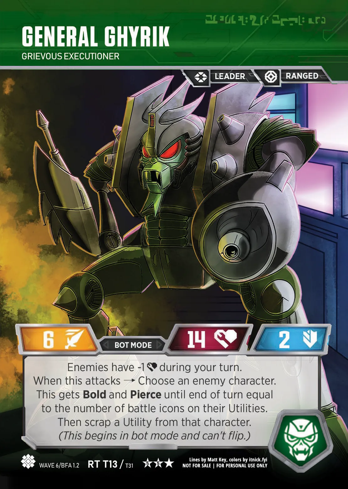 General Ghyrik // Grievous Executioner bot mode