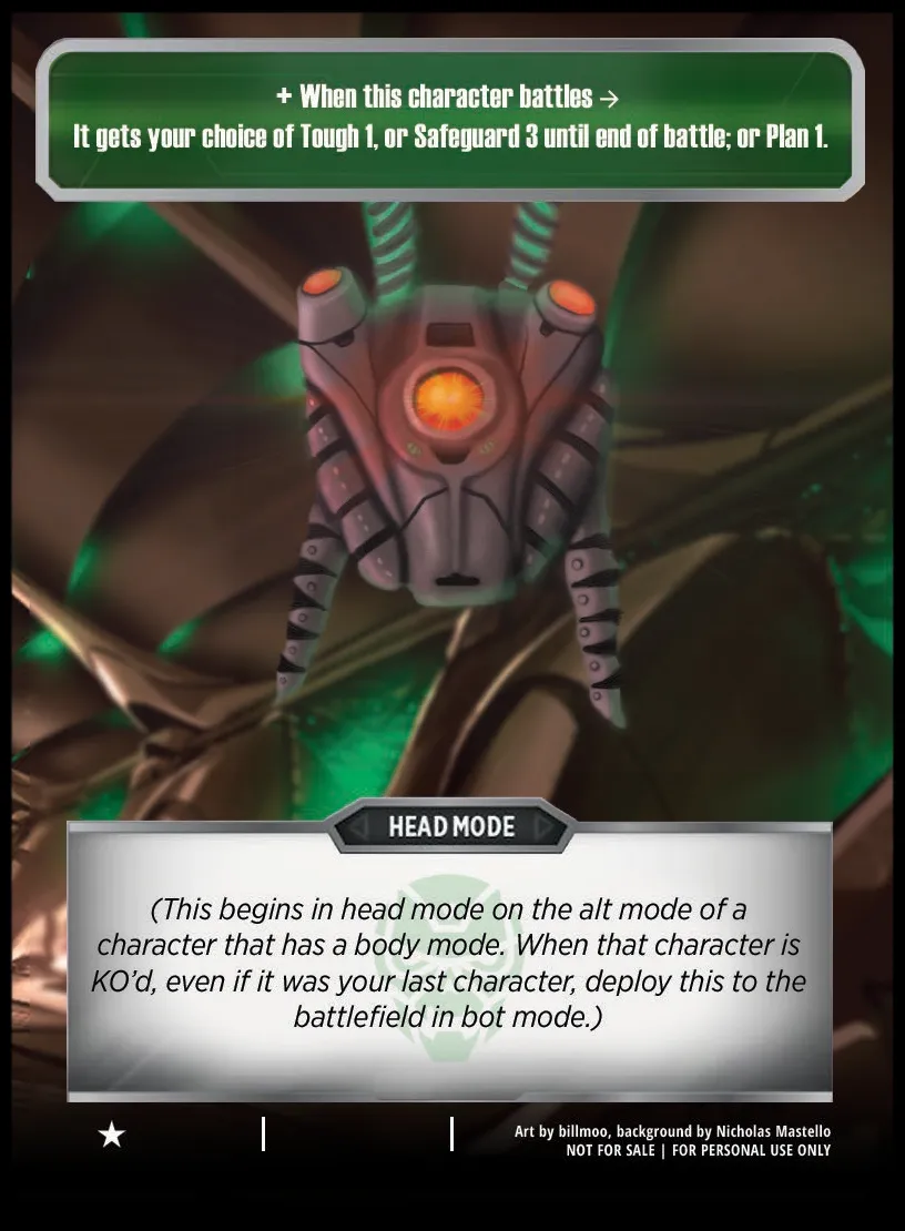 Mind Control Helmet head mode