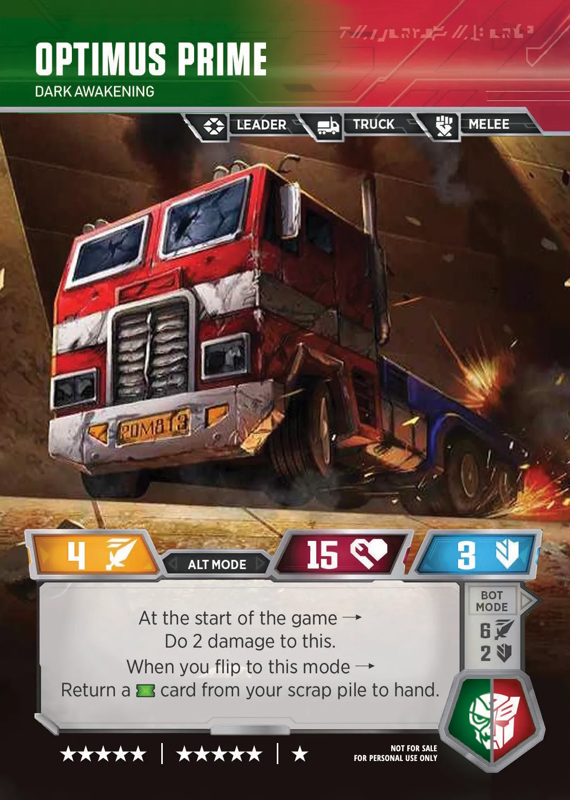 Optimus Prime // Dark Awakening alt mode