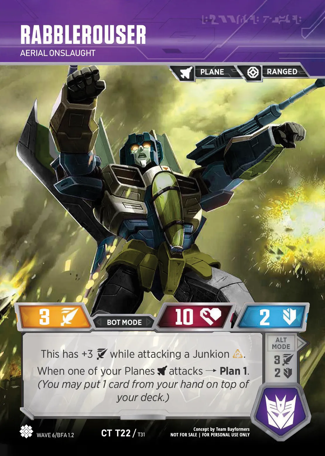 Rabblerouser // Aerial Onslaught bot mode