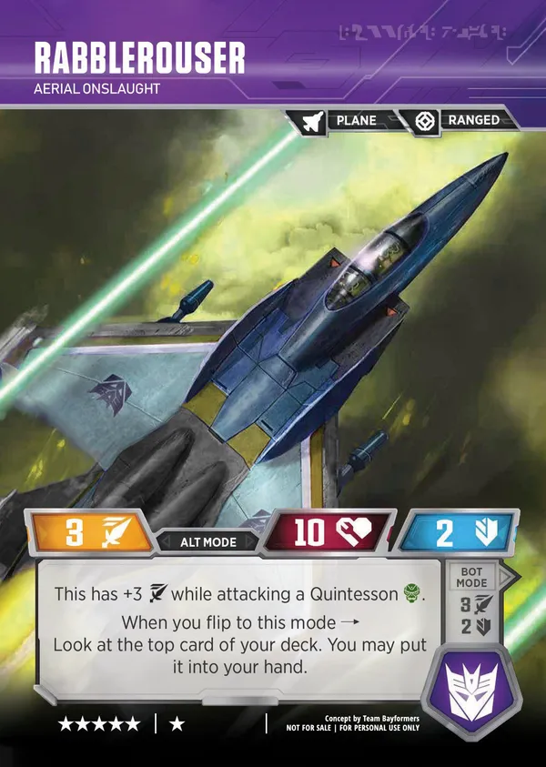 Rabblerouser // Aerial Onslaught alt mode