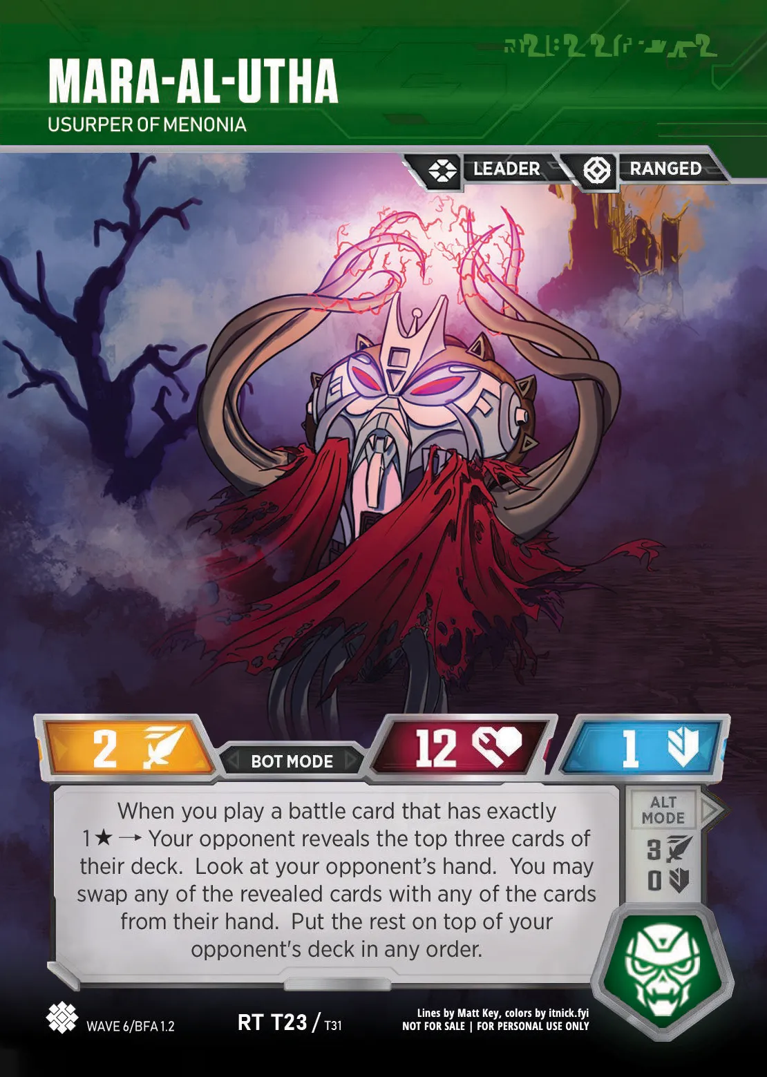 Red Wizard // Ruler of Menonia bot mode