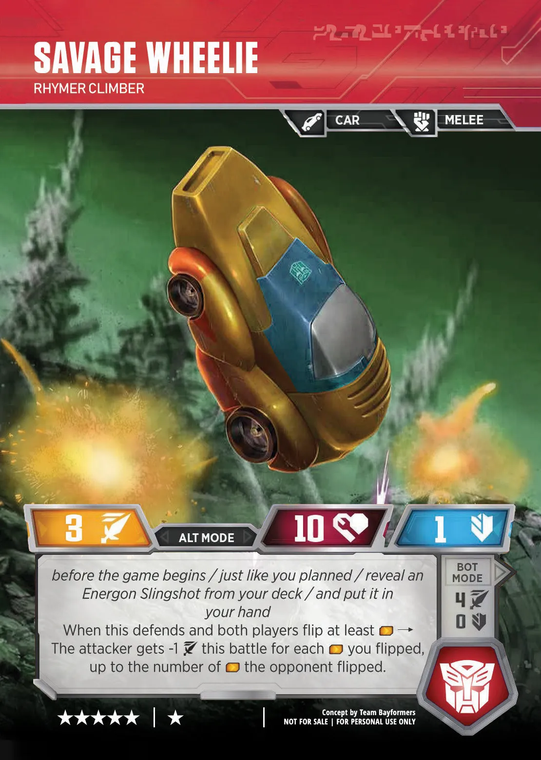 Savage Wheelie // Rhymer Climber alt mode
