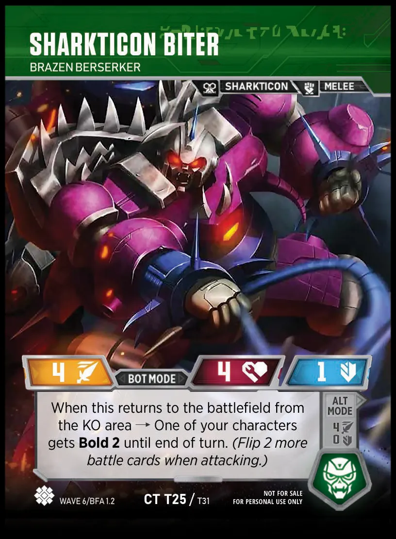 Sharkticon Biter // Brazen Berserker bot mode