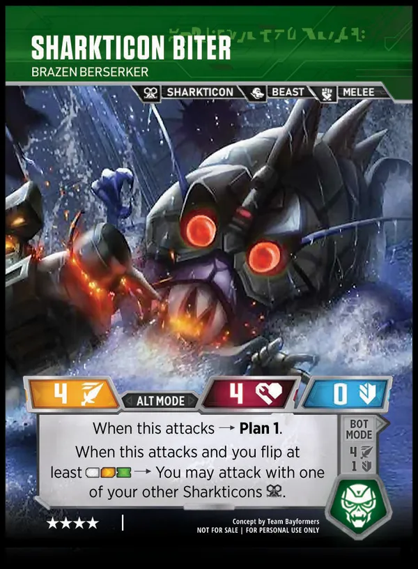 Sharkticon Biter // Brazen Berserker alt mode