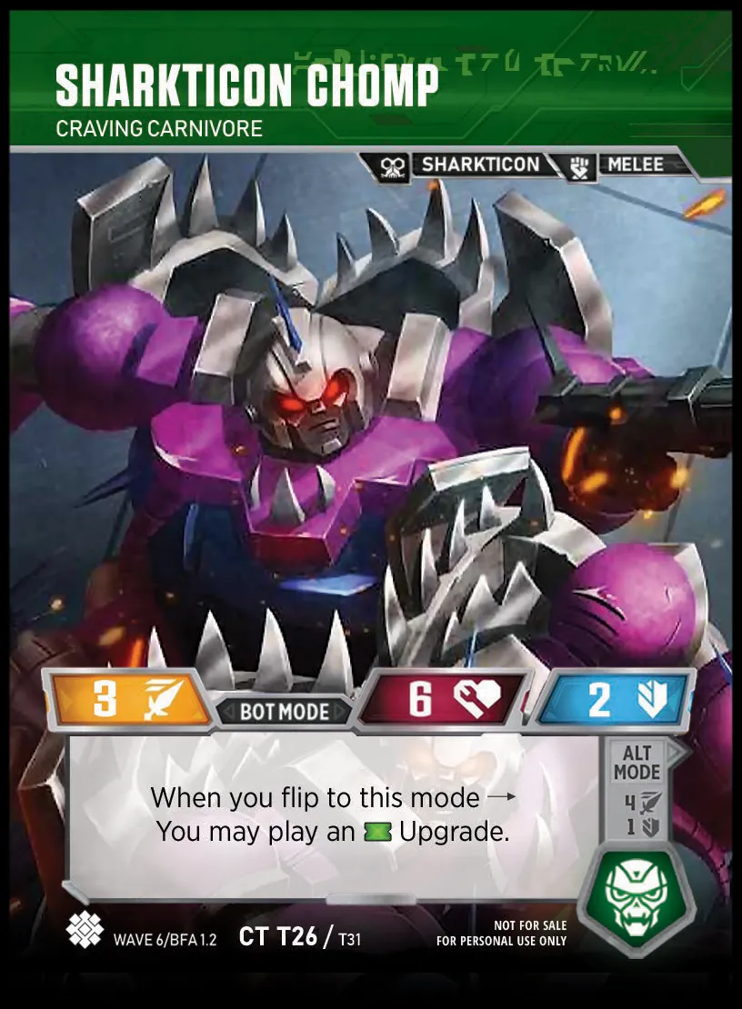 Sharkticon Chomp // Craven Carnivore bot mode