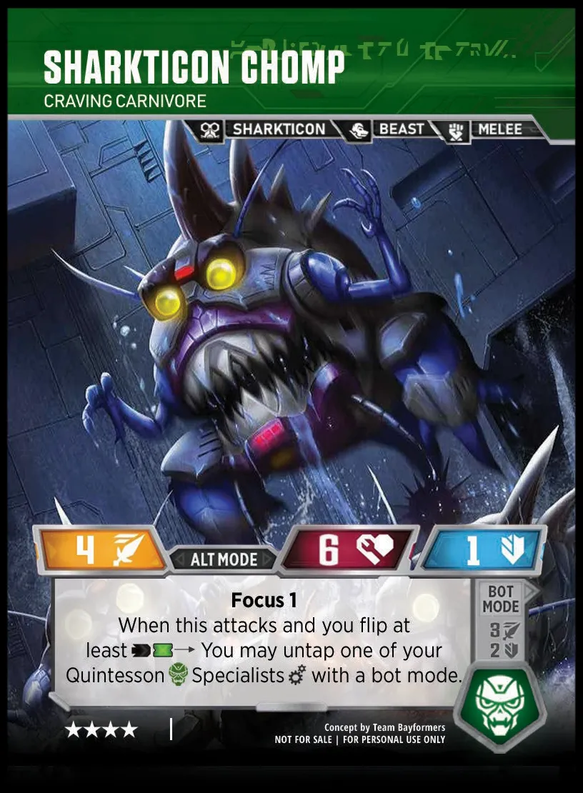 Sharkticon Chomp // Craven Carnivore alt mode