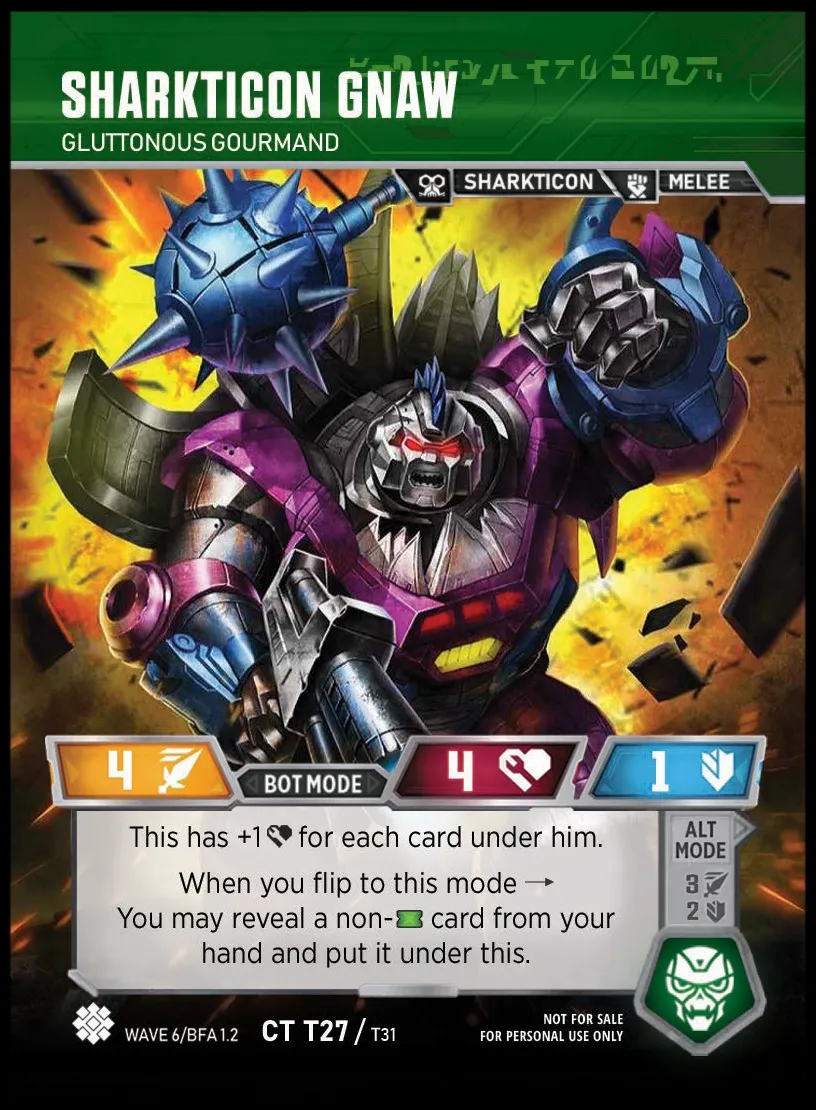 Sharkticon Gnaw // Gluttonous Gourmand bot mode