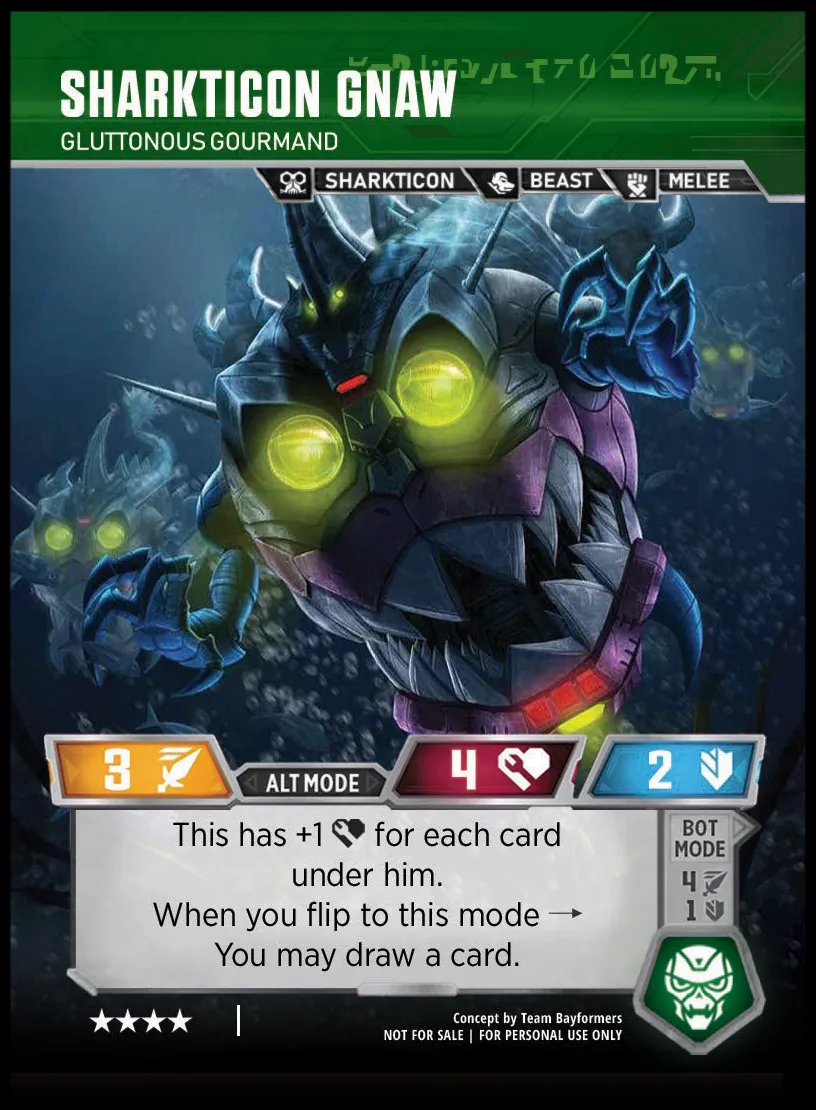 Sharkticon Gnaw // Gluttonous Gourmand alt mode