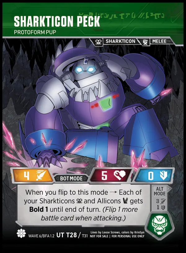 Sharkticon Peck // Protoform Pup bot mode