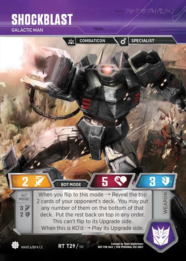 Shockblast // Galactic Man bot mode