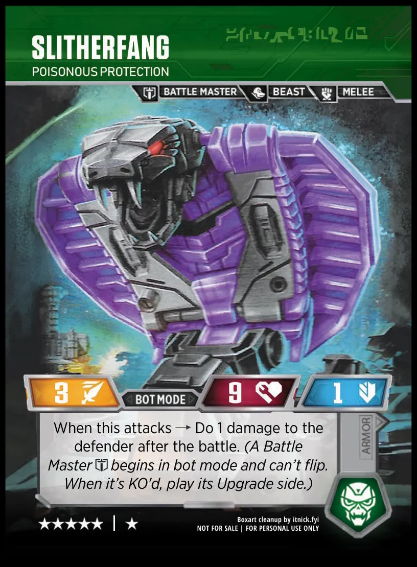 Slitherfang // Poisonous Protection bot mode