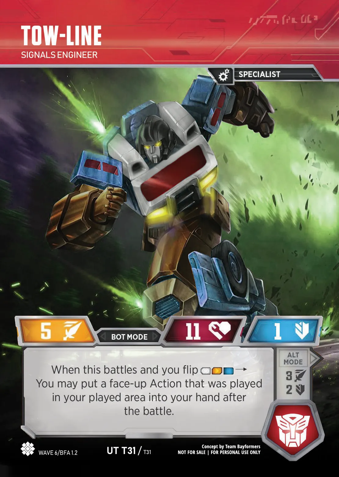 Tow-Line // Signals Engineer bot mode