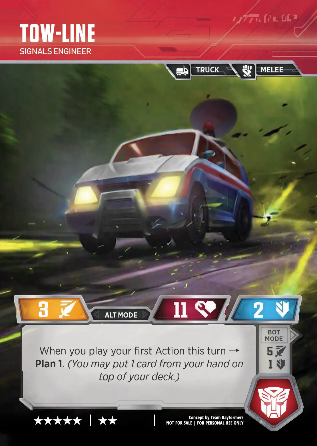 Tow-Line // Signals Engineer alt mode