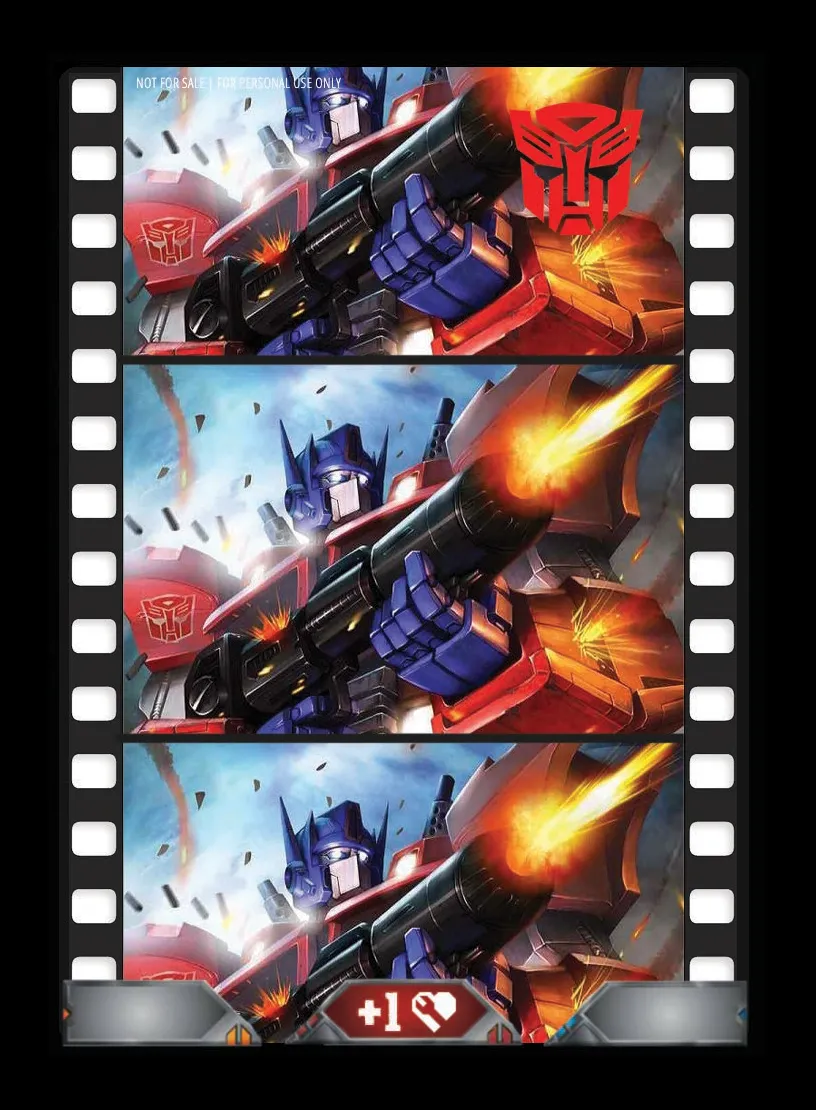 Blockbuster Moving Trailers // Optimus Prime, Autobot Leader card back