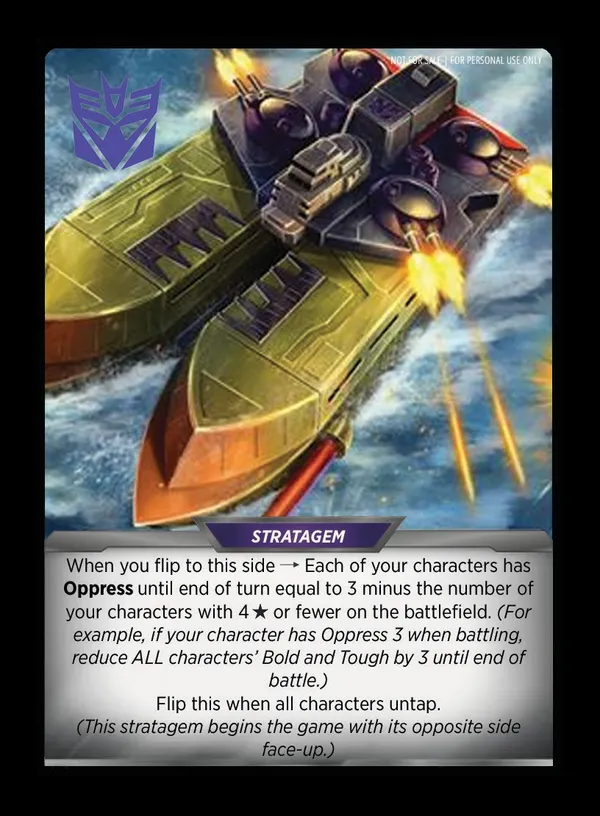 Boater Suppression // Tidal Wave, Dark Fleet card back