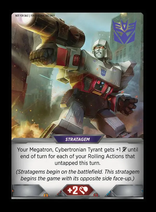 Cat's Cradle of Contingencies // Megatron, Cybertronian Tyrant card back