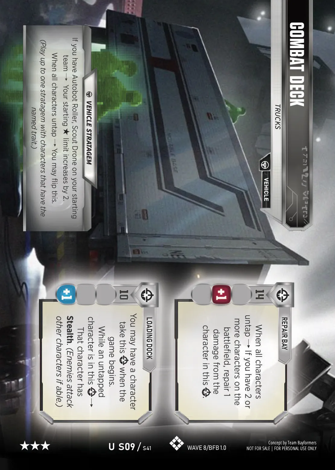 Combat Deck // Trucks card face