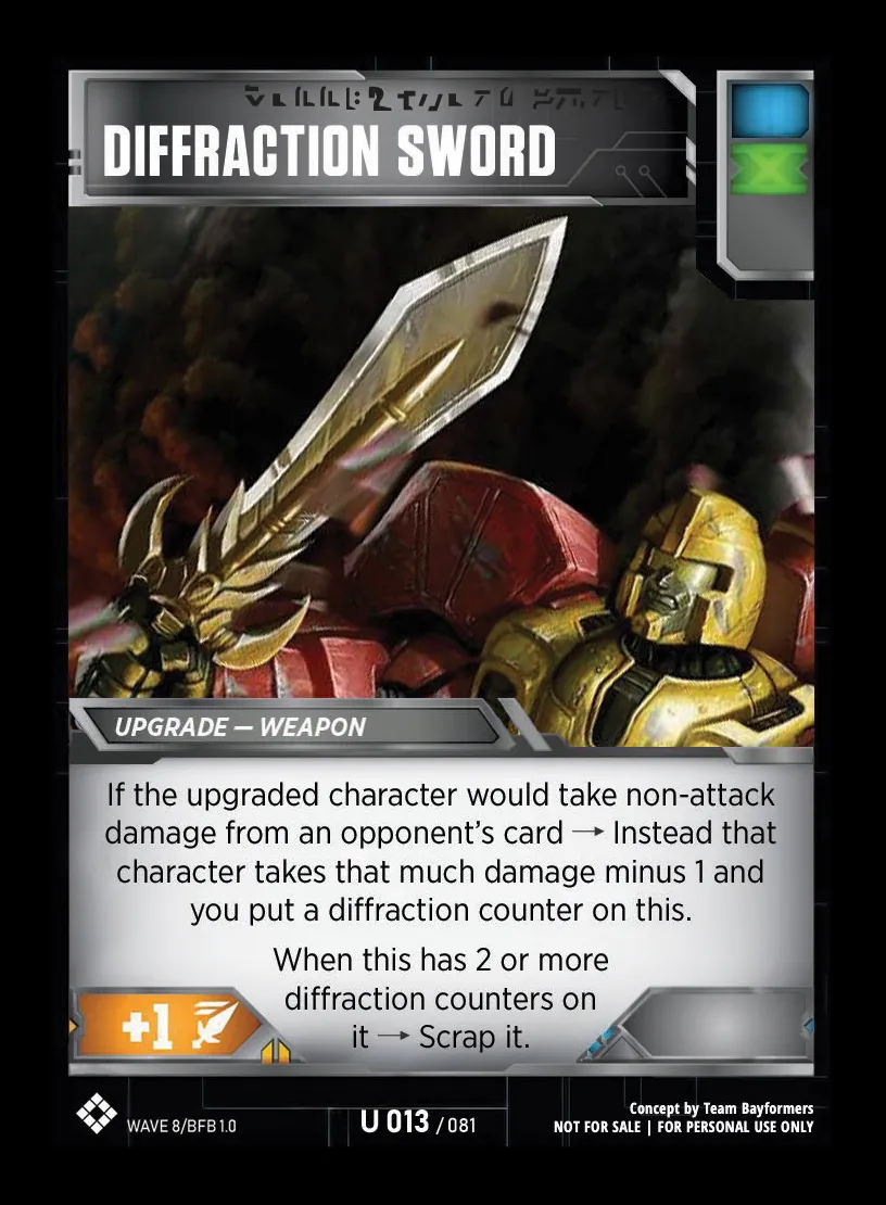 Diffraction Sword