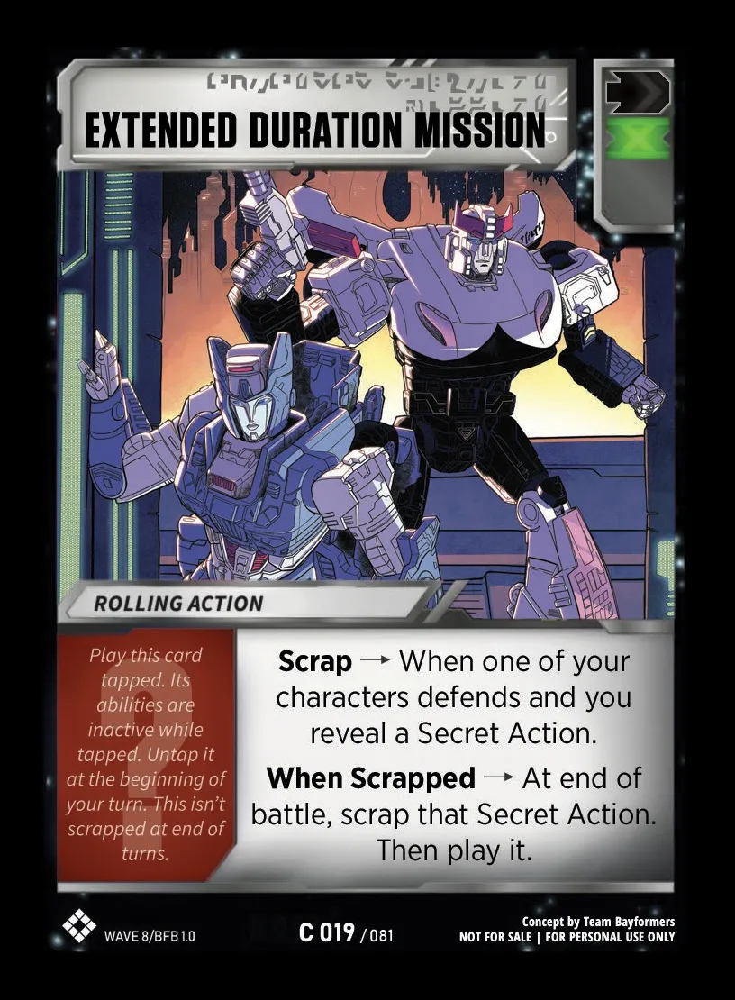 Extended Duration Mission