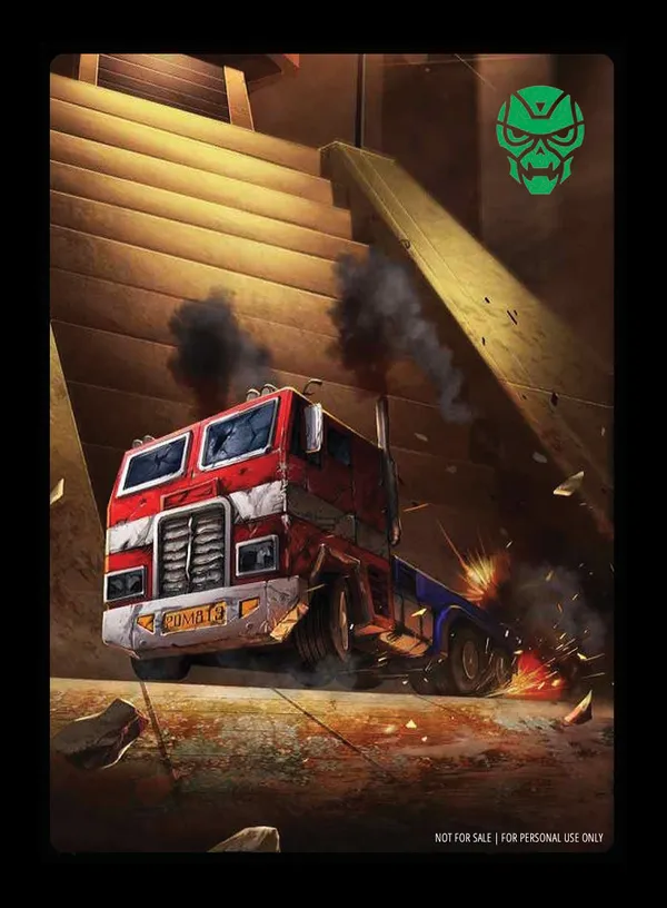 Extermination Exercise // Optimus Prime, Dark Awakening card back
