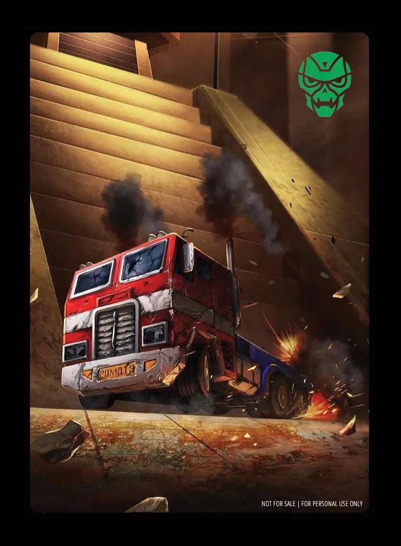 Extermination Exercise // Optimus Prime, Dark Awakening card back