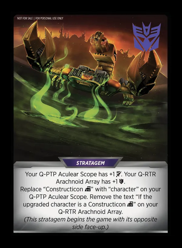 King of Pain // Scorpulator, Desert Rose card back