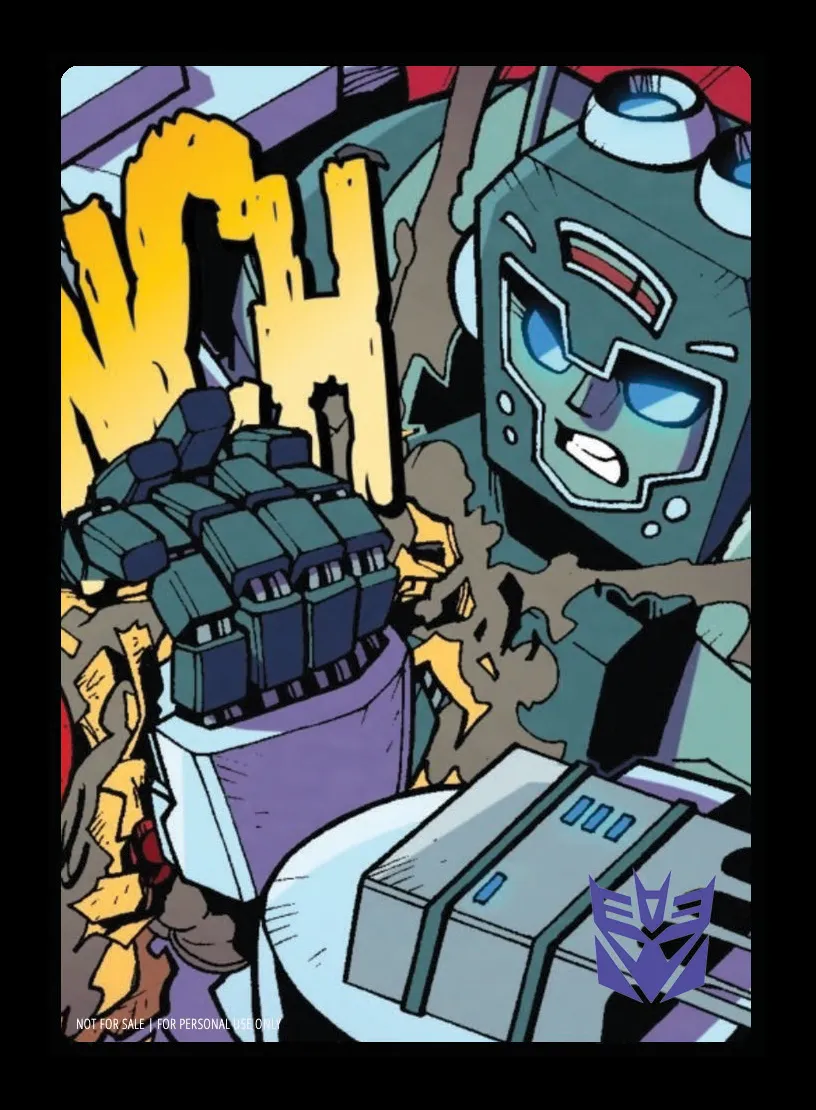 Materiel War // Decepticons card back