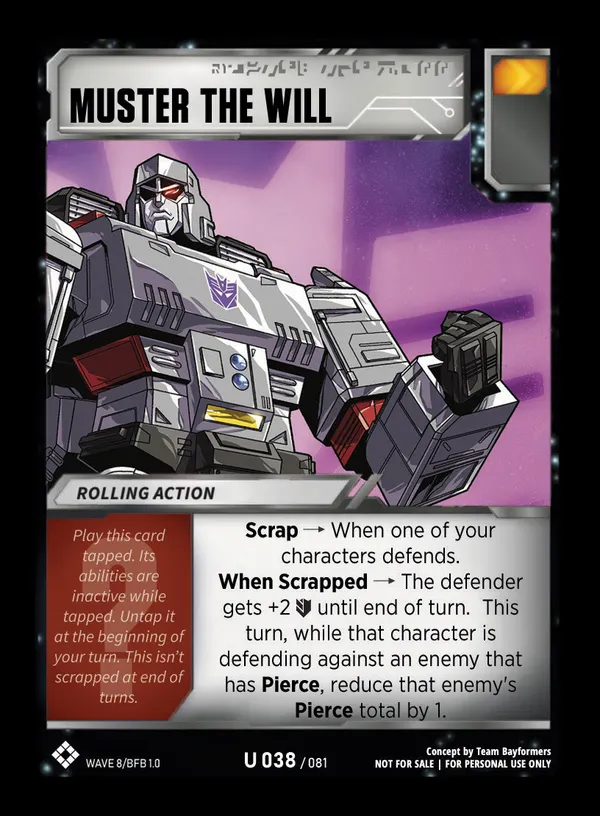 Muster the Will