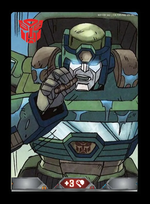 Old War Stories // Sergeant Kup, Veteran Sergeant card back
