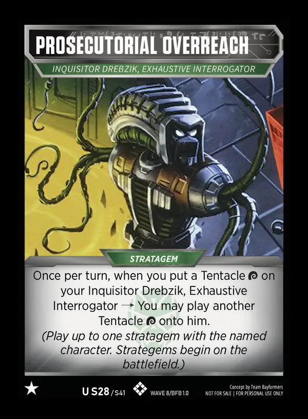 Prosecutorial Overreach // Inquisitor Drebzik, Exhaustive Interrogator card face