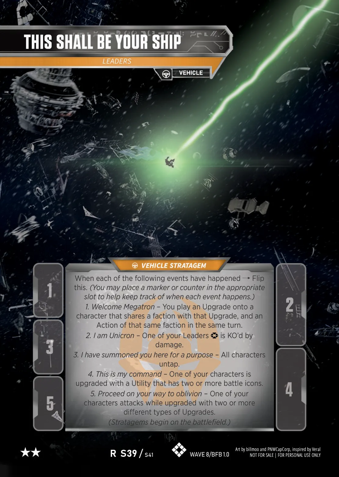 This Shall Be Your Ship // Leaders card face