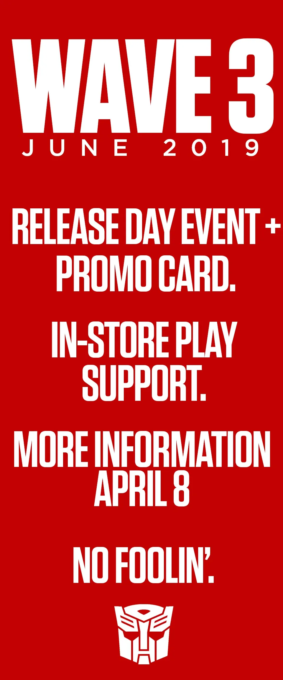 Wave 3 coming June 2019