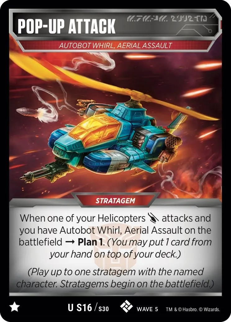 Pop-Up Attack stratagem from Wave 5