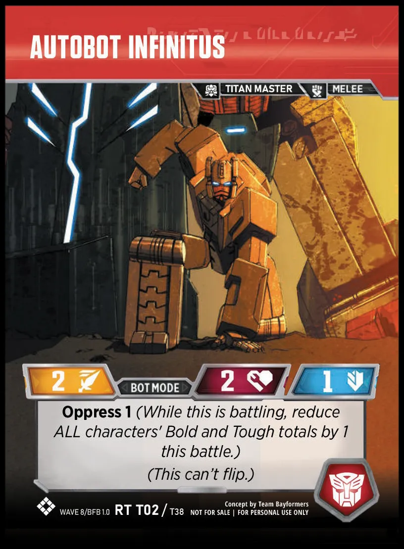 Autobot Infinitus bot mode
