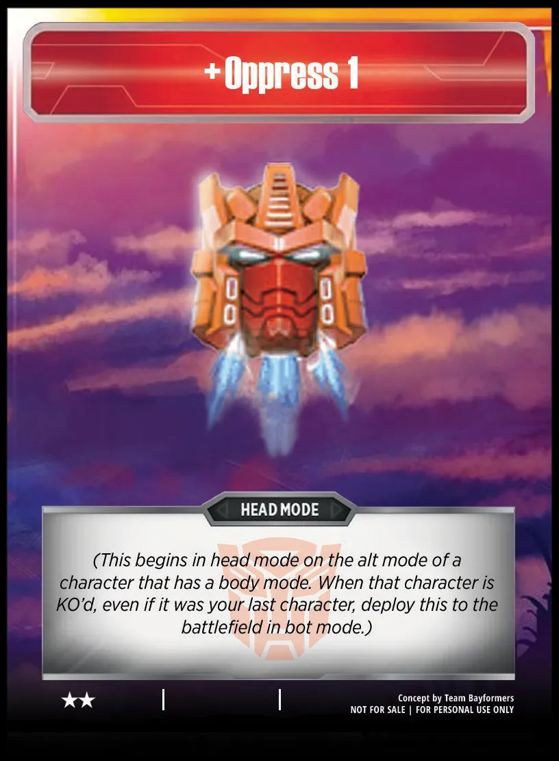 Autobot Infinitus head mode