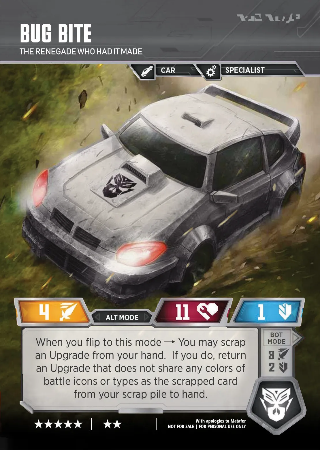 Bug Bite // The Renegade Who Had it Made alt mode