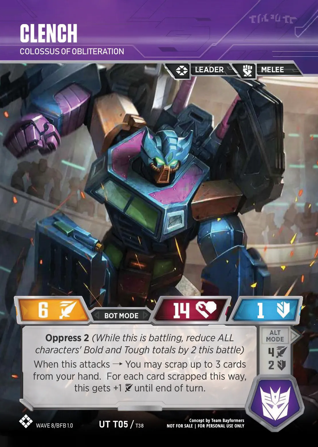 Clench // Colossus of Obliteration bot mode