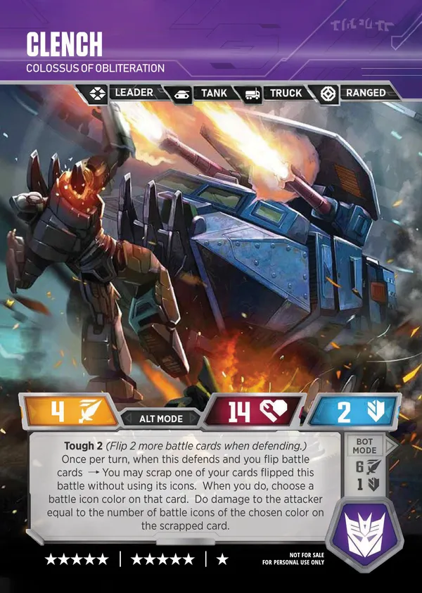 Clench // Colossus of Obliteration alt mode