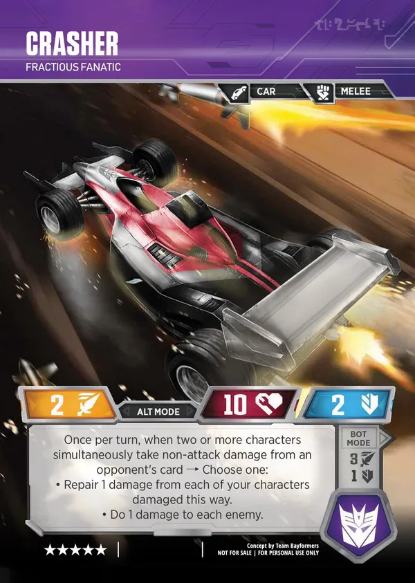 Crasher // Fractious Fanatic alt mode