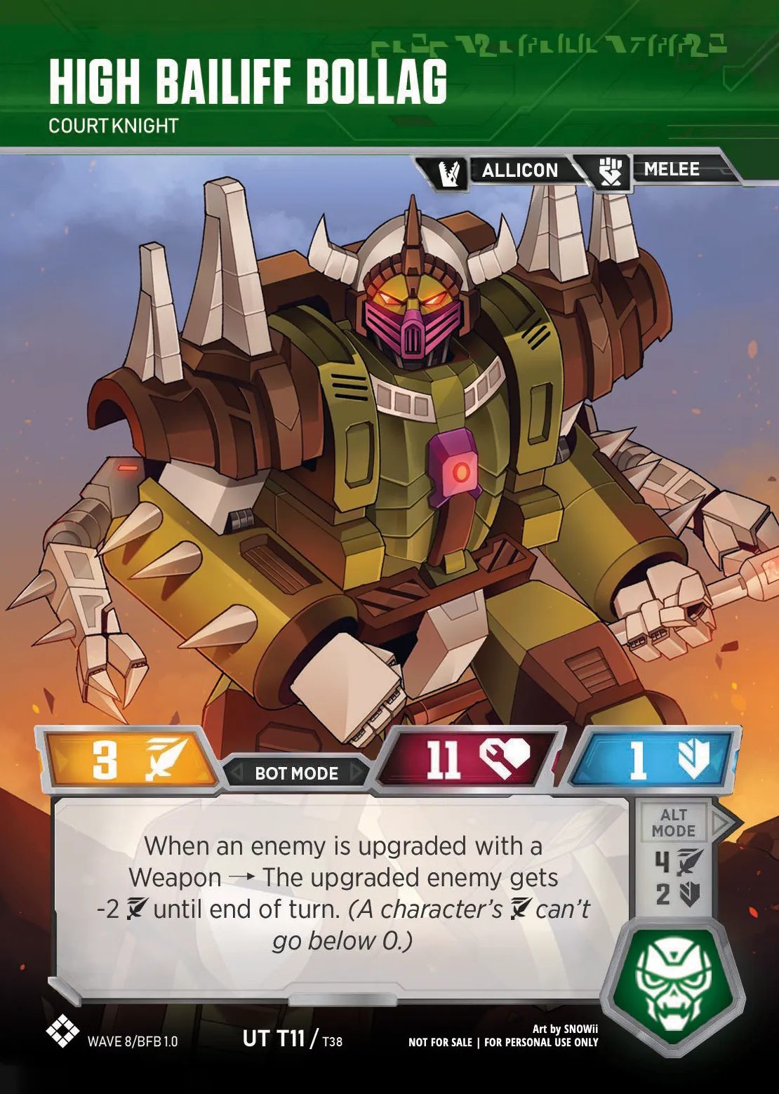 High Bailiff Bollag // Court Knight bot mode