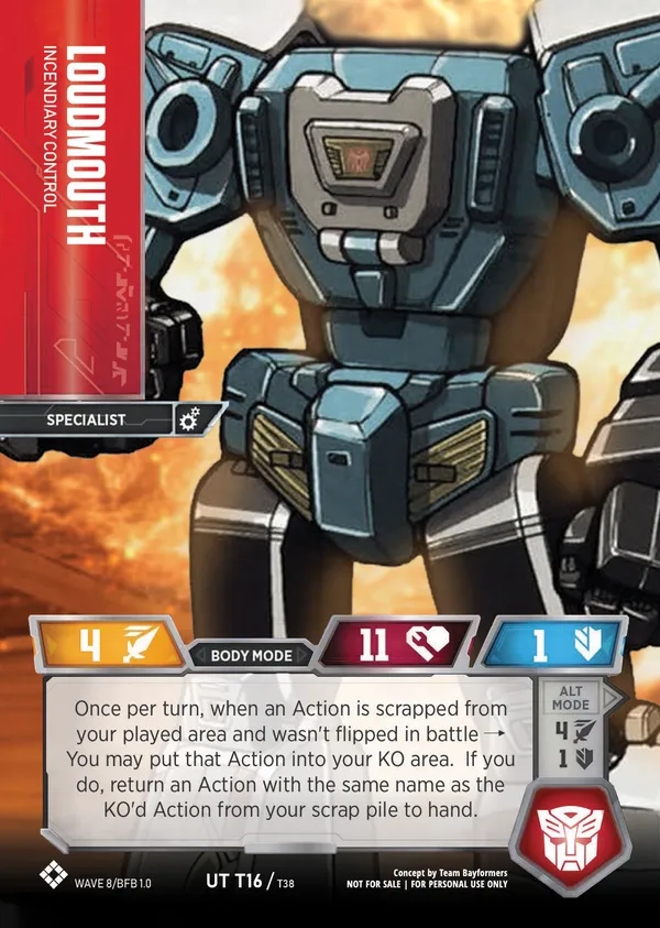 Loudmouth // Incendiary Control body mode