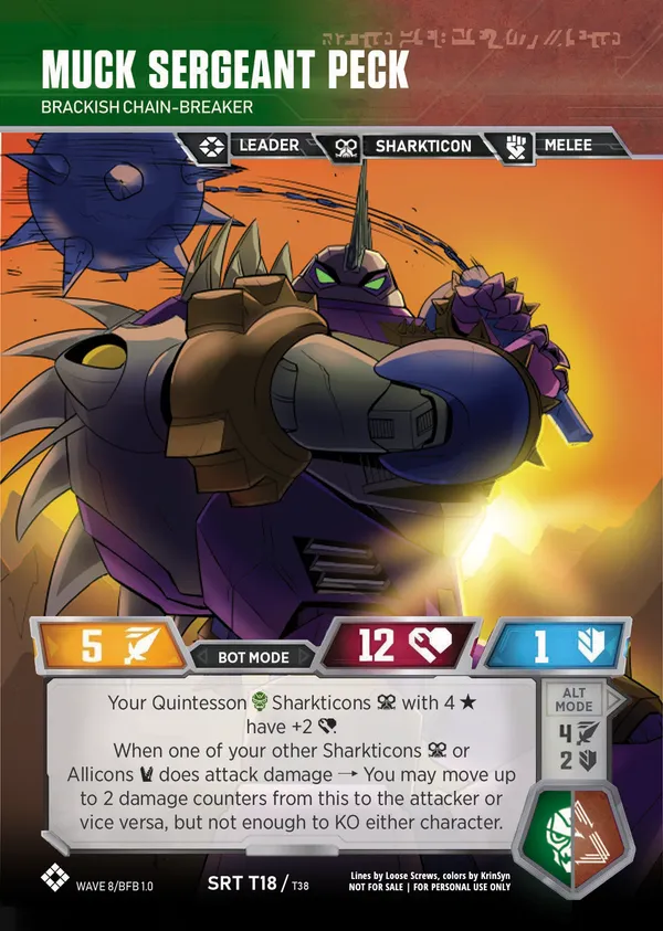 Muck Sergeant Peck // Brackish Chain-Breaker bot mode