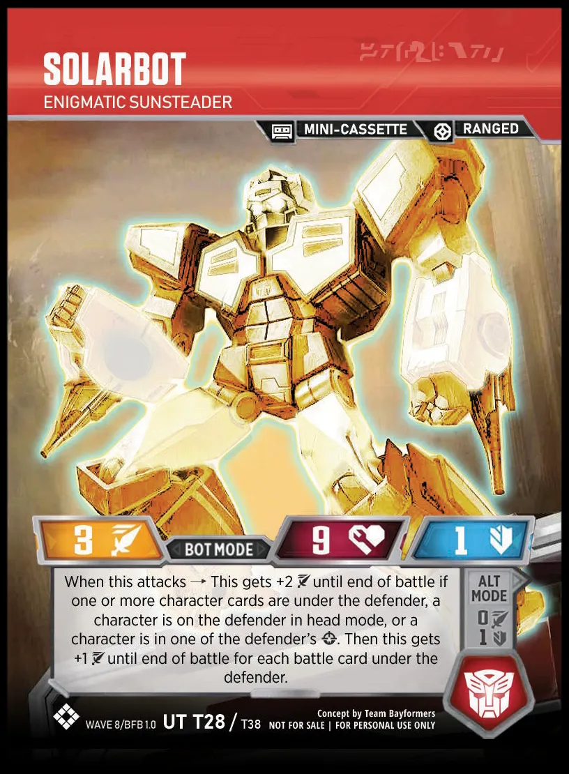 Solarbot // Enigmatic Solarsteader bot mode