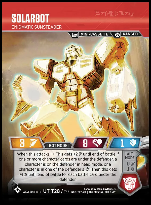 Solarbot // Enigmatic Solarsteader bot mode
