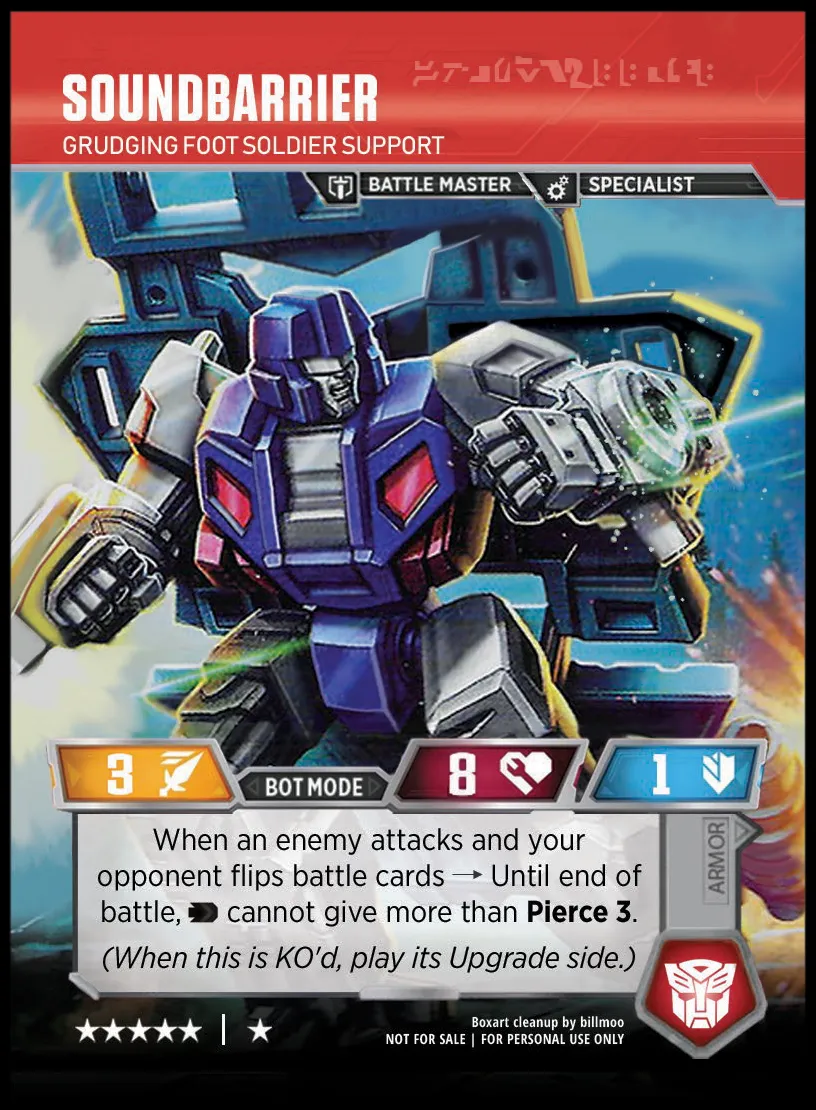 Soundbarrier // Grudging Foot Soldier Support bot mode